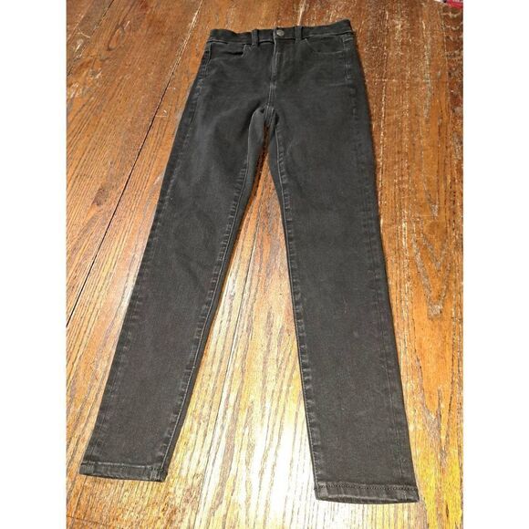 Size 0 Short American Eagle Black 360 NE(X)T Level Stretch Denim Jeans w Pockets - Picture 1 of 5